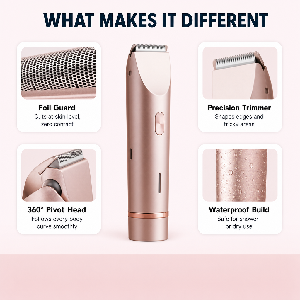VelvetTrim 2-in-1 Body Shaver