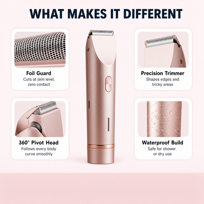 VelvetTrim 2-in-1 Body Shaver