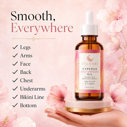 Velnari Beauty Cyperus Rotundus Oil for Silky, Smooth-Looking Skin