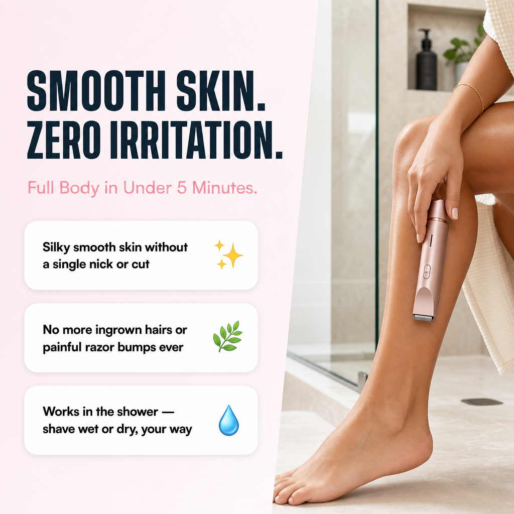VelvetTrim 2-in-1 Body Shaver