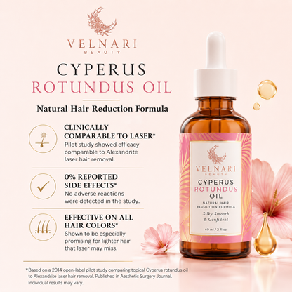 Velnari Beauty Cyperus Rotundus Oil for Silky, Smooth-Looking Skin