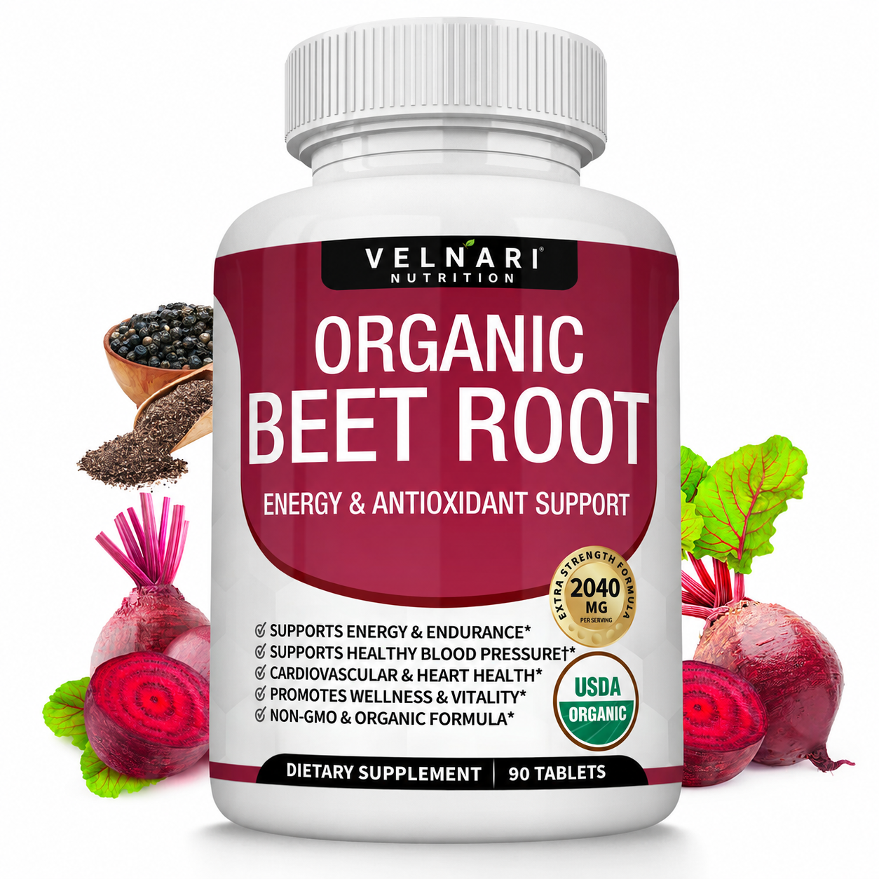 Organic Beet Root - Circulation & Energy Support