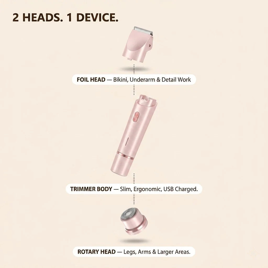 VelvetTrim 2-in-1 Body Shaver