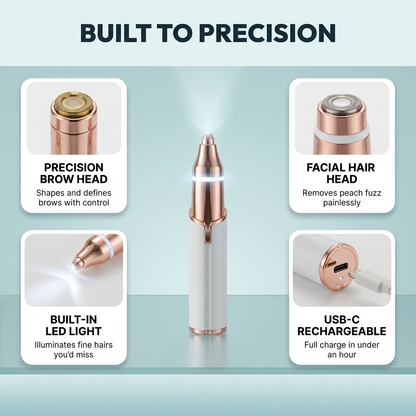 Browveil 2-in-1 Precision Trimmer